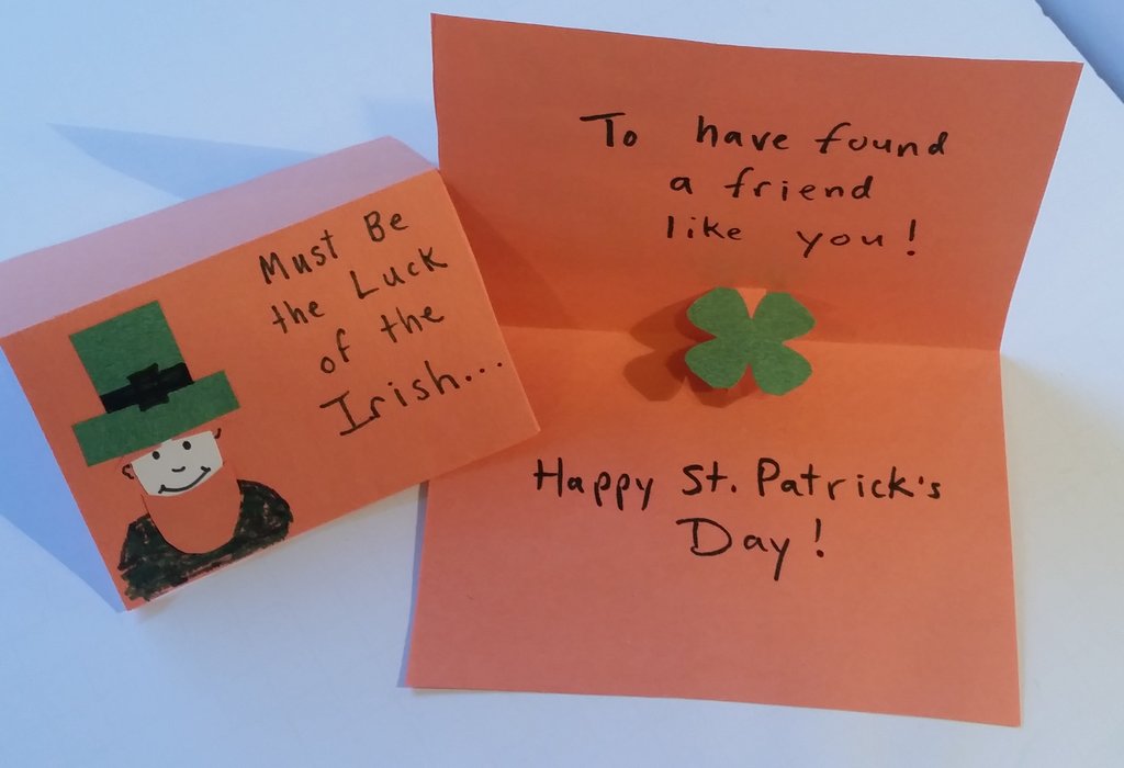 St. patrick's day card craft