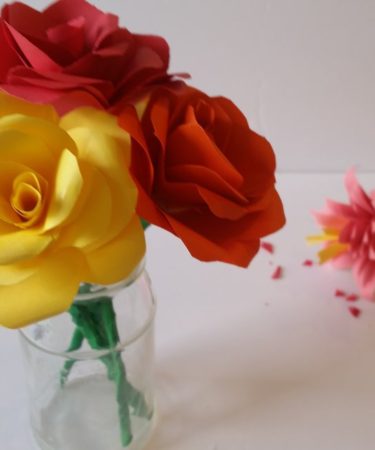 Paper Rose Craft Project